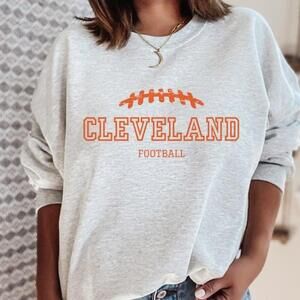 Cleveland 90S Style Football Sweatshirt, Cleveland Cute Tailgating